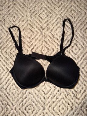 Victoria's Secret Black Front-Closure Push-Up Bra